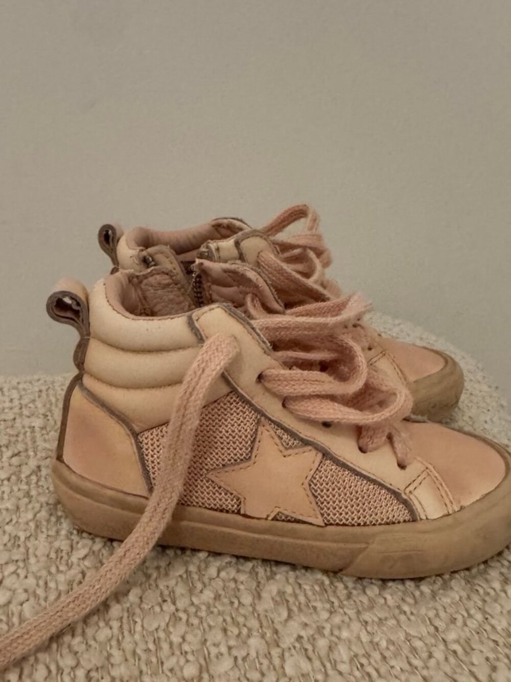 Vintage Havana Pink High Top Sneakers K8